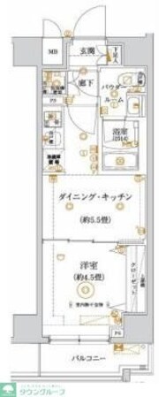 ガリシア亀戸水神の物件間取画像